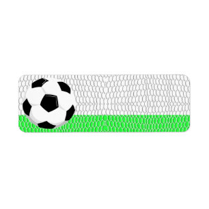 Étiquette de sport de ballon de football