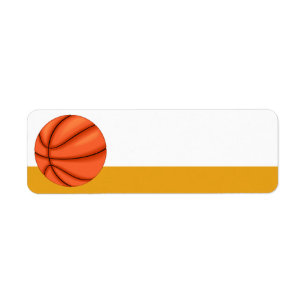 Étiquette de sport de basket-ball