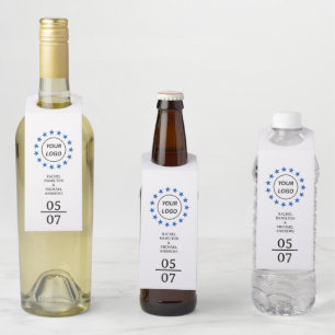 Étiquette de suspension de bouteille de mariage si