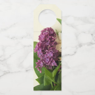 Étiquette de suspension de bouteille Fleur de Lila