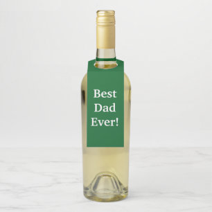 Étiquette de suspension de bouteille Meilleur papa