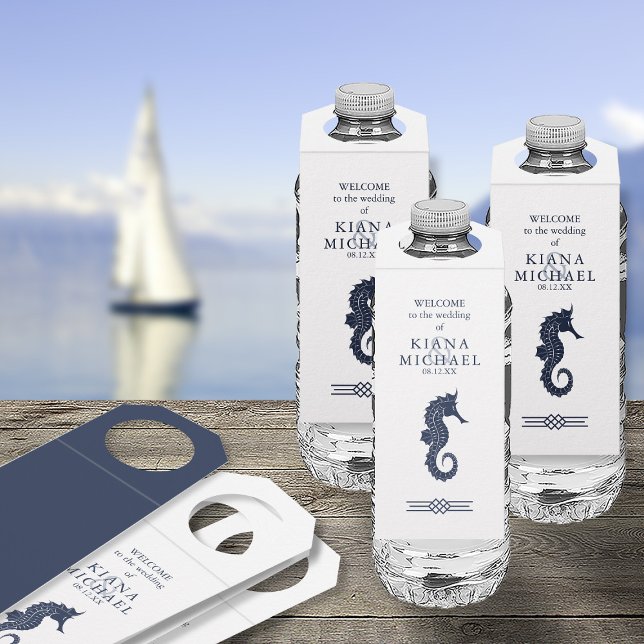 Étiquette de suspension pour bouteille de mariage  (Front/Back In Situ)