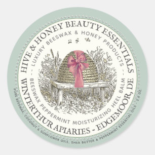 Étiquette de talon de luxe Peppermenthe avec skep 