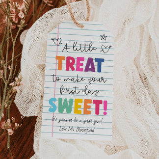 Étiquette de traitement de rentrée scolaire