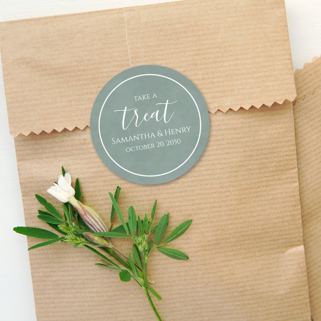 Étiquette de traitement simple de calligraphie de  (Créateur téléchargé)