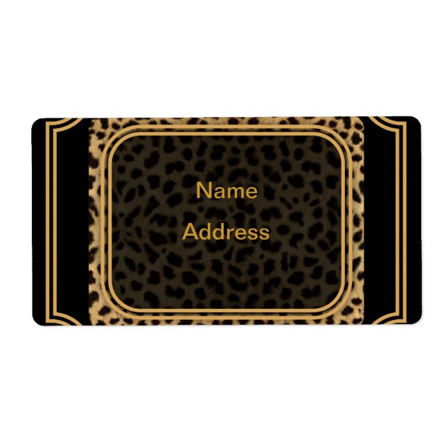 Étiquette de transport Leopard (Devant)