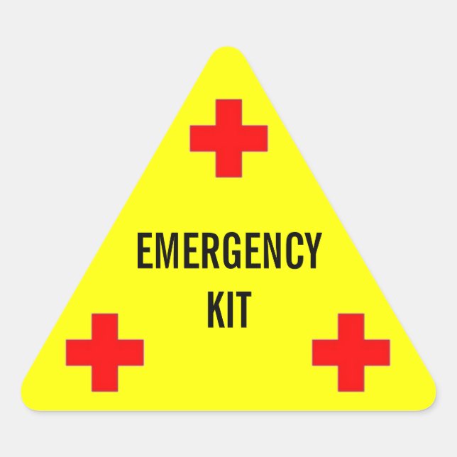 Étiquette de trousse d'urgence (Devant)