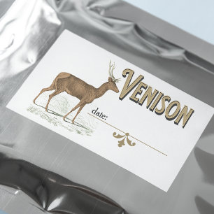 Étiquette de Venison pour Congélateur domestique