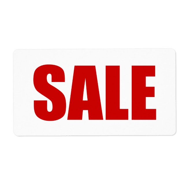 ÉTIQUETTE DE VENTE (Devant)