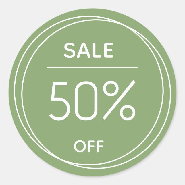 Étiquette de vente de promotion de base pour magas (Devant)