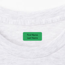 Étiquette de vêtements - Arrière - plan vert