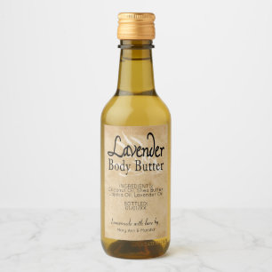 Étiquette de vin au beurre de lavande personnalisé