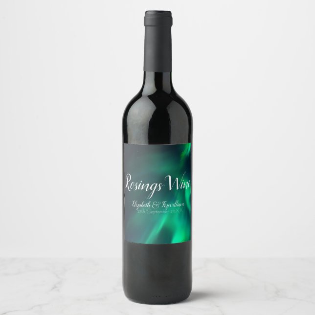 Étiquette de vin Aurore Boréale (Devant)