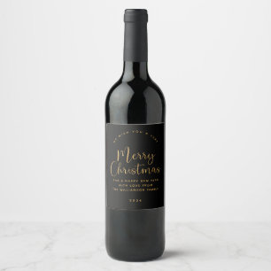 Étiquette de vin Black Gold