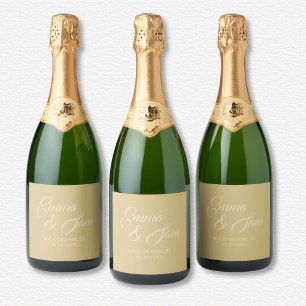 Étiquette de vin blanc Lotus Mariage