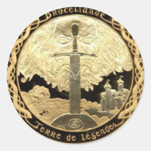 Étiquette de vin Camelot