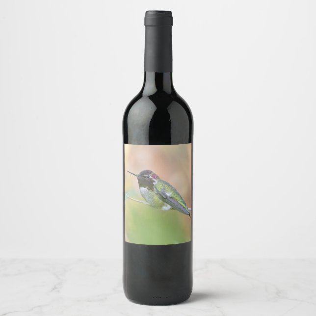 Étiquette de vin de colibri (Devant)