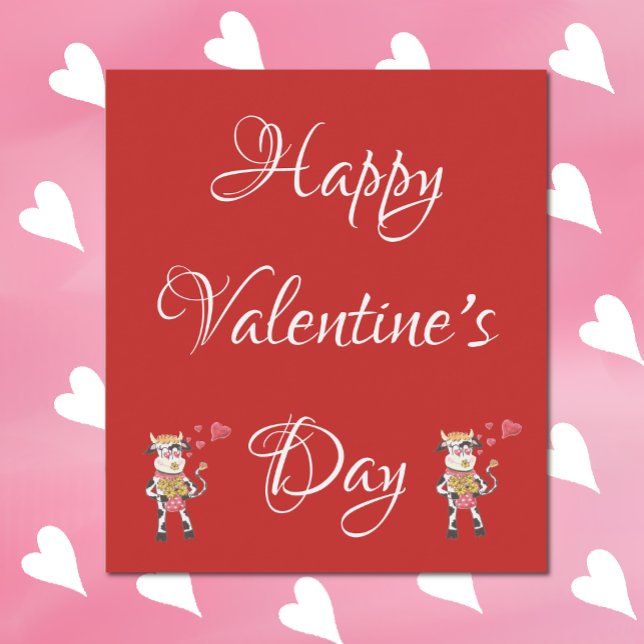 Étiquette de vin de la Saint Valentin rouge et bla (Créateur téléchargé)