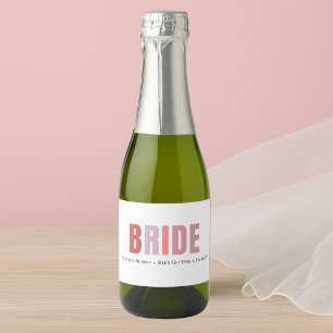 Étiquette de vin de mariée personnalisé   Monogram