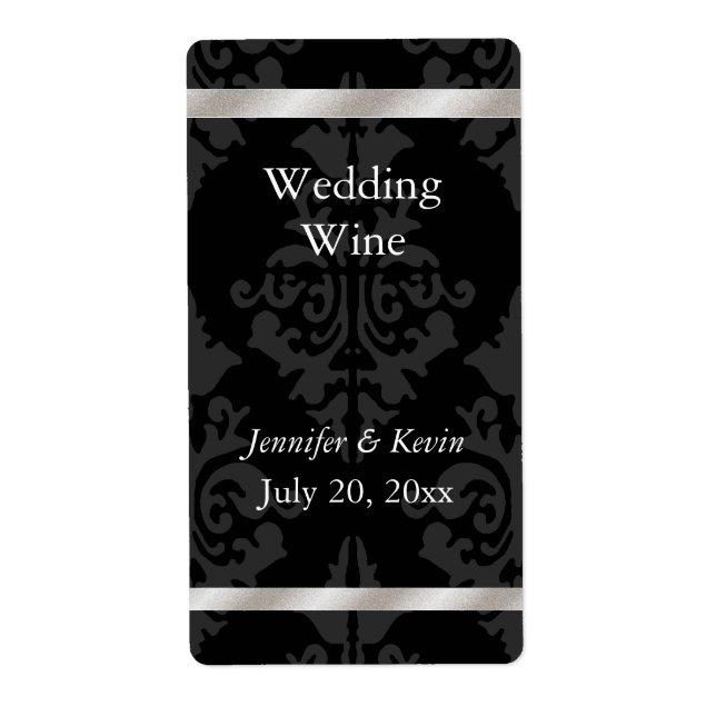 Étiquette de vin mariage (Devant)