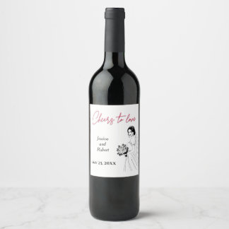 Étiquette de vin Mariage personnalisé