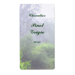 Étiquette de vin Mist