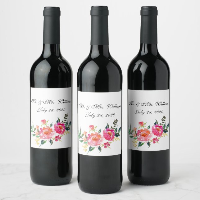 Étiquette de vin personnalisé (Bouteilles)