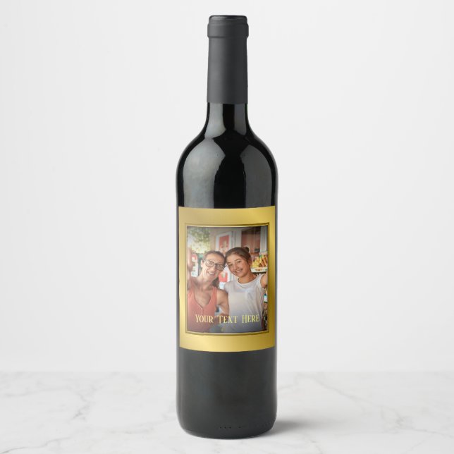 Étiquette de vin personnalisé (Devant)