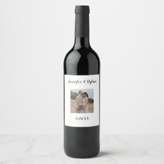 Étiquette de vin personnalisée avec photo