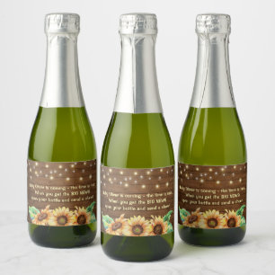 Étiquette de vin pétillant miniature pour Baby Sho
