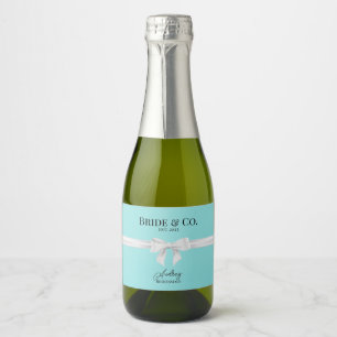 Étiquette de vin pétillant miniature pour demoisel