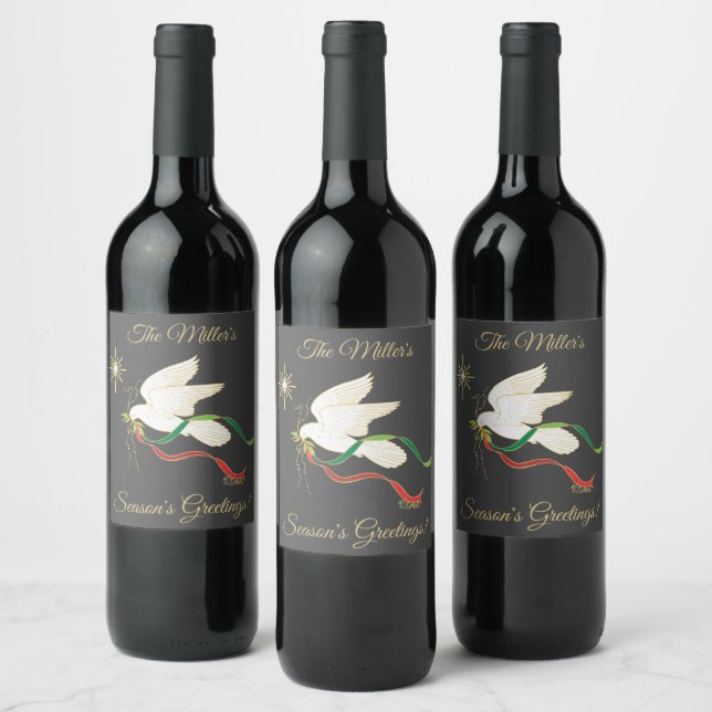 Étiquette de vin White Dove (Bouteilles)
