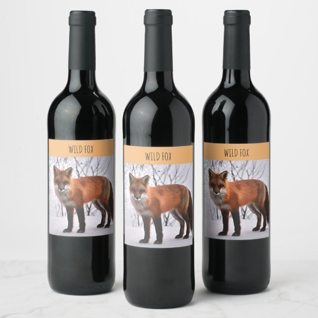 Étiquette de vin Wild Fox (Bouteilles)