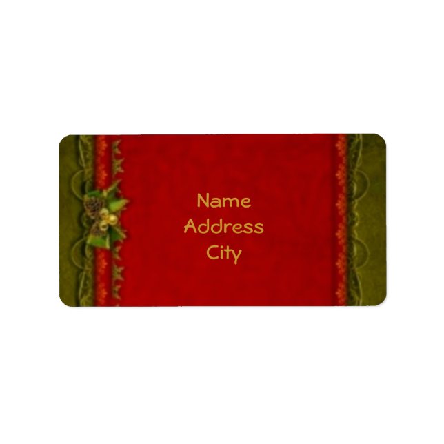 Étiquette Déco élégante (Devant)