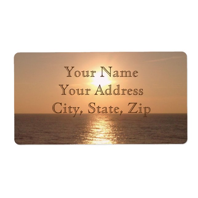 Étiquette Définition de Sun (Devant)