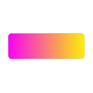 Étiquette Dégradé jaune magenta
