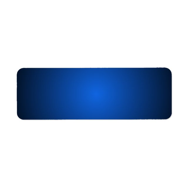 Étiquette Dégradé radial - noir et bleu (Devant)