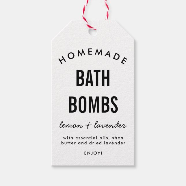 Étiquette d'emballage de bombe de bain maison do-i (Devant)