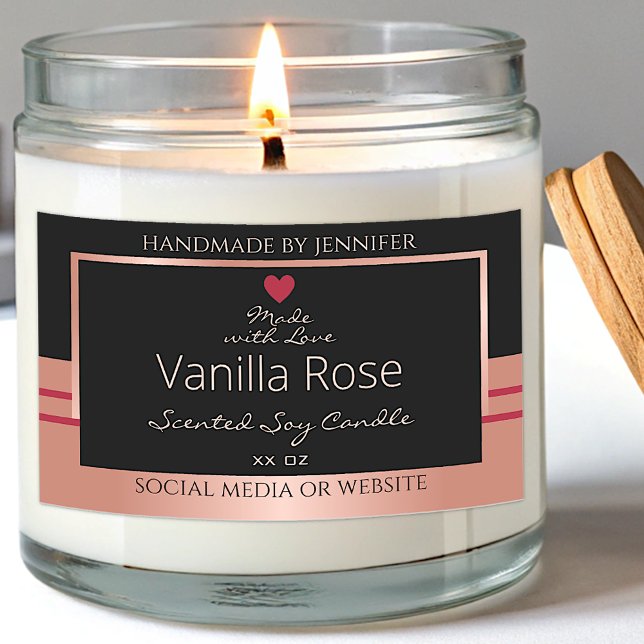 Étiquette d'emballage de produits étonnant Rose no (Créateur téléchargé)