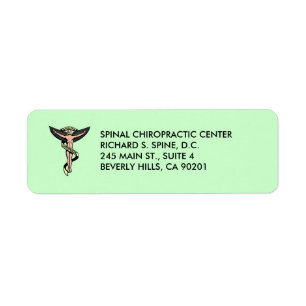 Étiquette d'Emblème Chiropratique