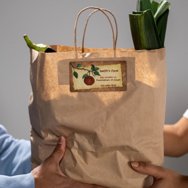 Étiquette d'entreprise Orchard Apple (Créateur téléchargé)