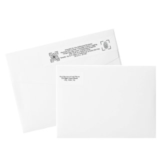 Étiquette d'enveloppe blanche anti-vol – Courrier
