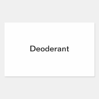 Étiquette déoderant/