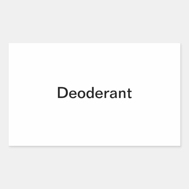 Étiquette déoderant/ (Devant)