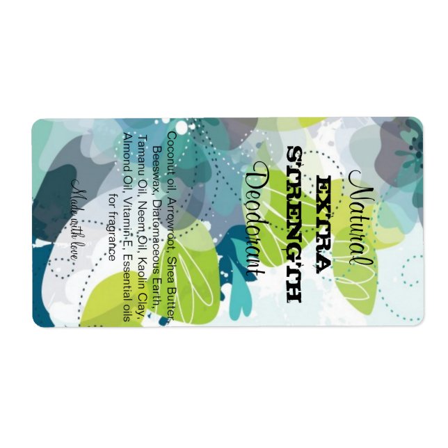 Étiquette déodorant (Devant)