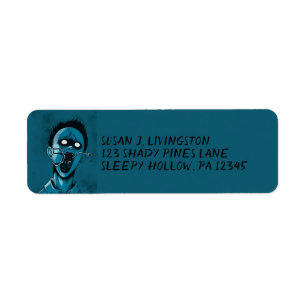 Étiquette Déplaisant Blue Boy Zombie Adresse de retour