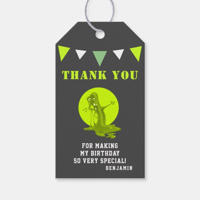 Étiquette déplaisant Monster Anniversaire Merci (Devant)
