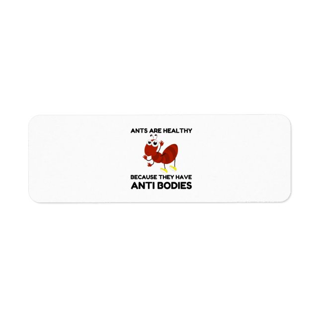 ÉTIQUETTE DES ANTI-CORPS SAINS JOKE CARTOON (Devant)