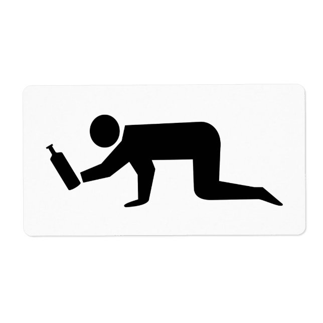 Étiquette Des gens ivres (Devant)