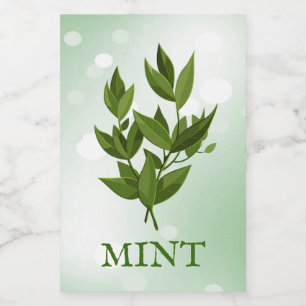 Étiquette des Herbes de menthe
